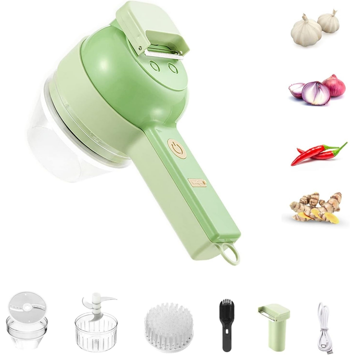 Kitchen Appliances Set - Elektryczny zestaw do krojenia warzyw 4