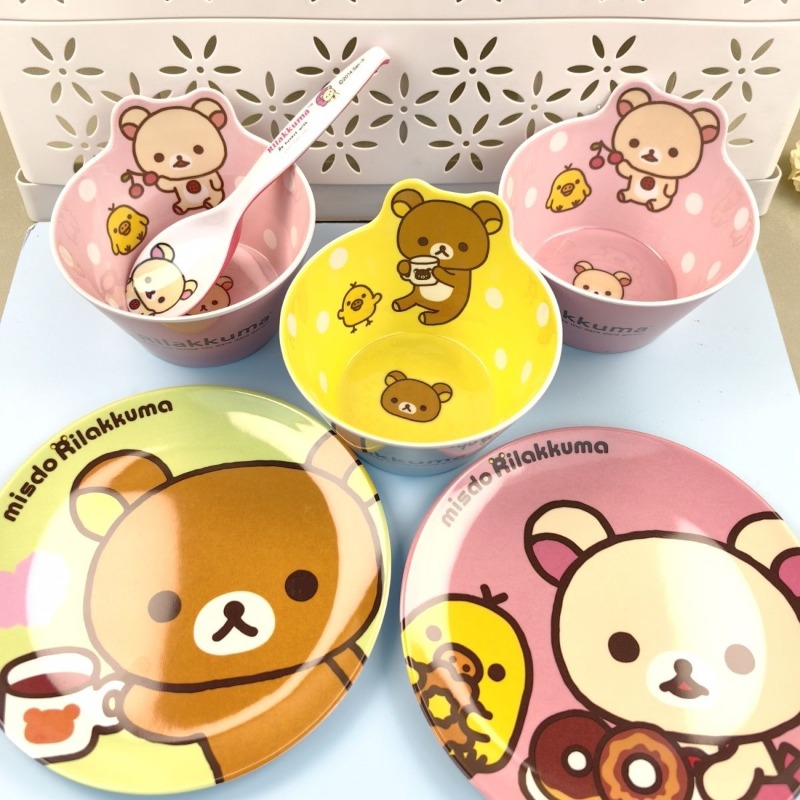 Kitchen Appliances Set - Uroczy zestaw naczyń z nadrukiem Rilakkuma,