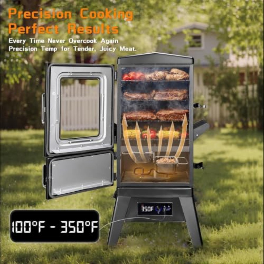 Duży pionowy elektryczny grill – Electric Smoker Bbq recenzja i cena