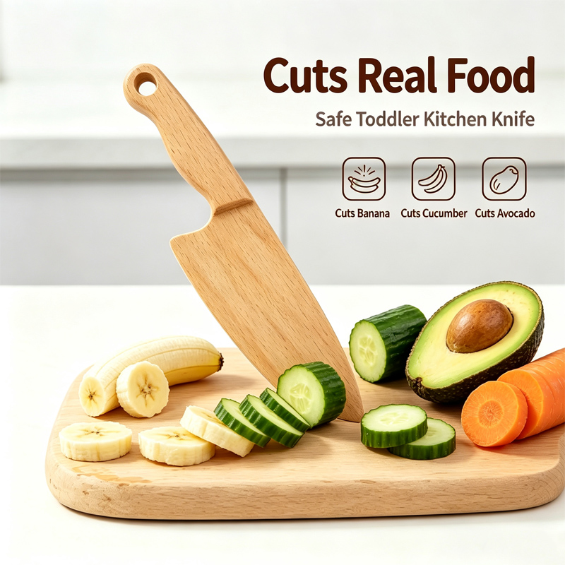 Drewniany nóż dla dzieci do go – Kitchen Appliances Kids recenzja i cena
